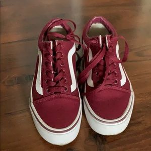 vans maroon old skool